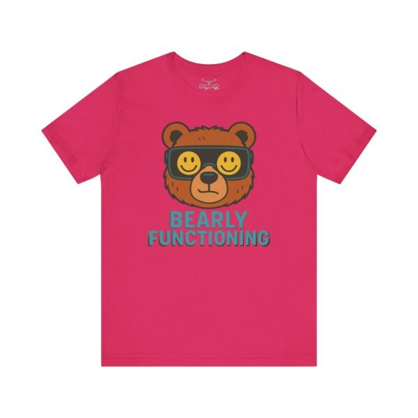 Bearly Fuctioning Cotton Crew Tee - Image 10