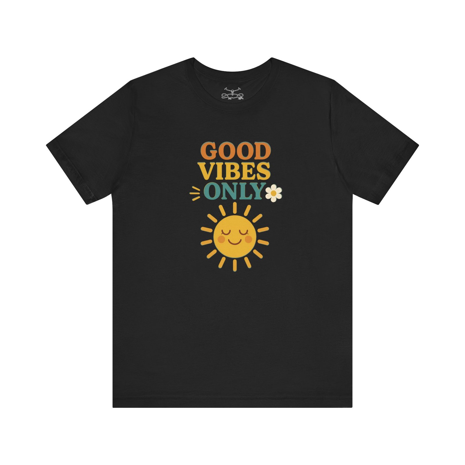 Good Vibes Only Cotton Crew Tee - Image 33