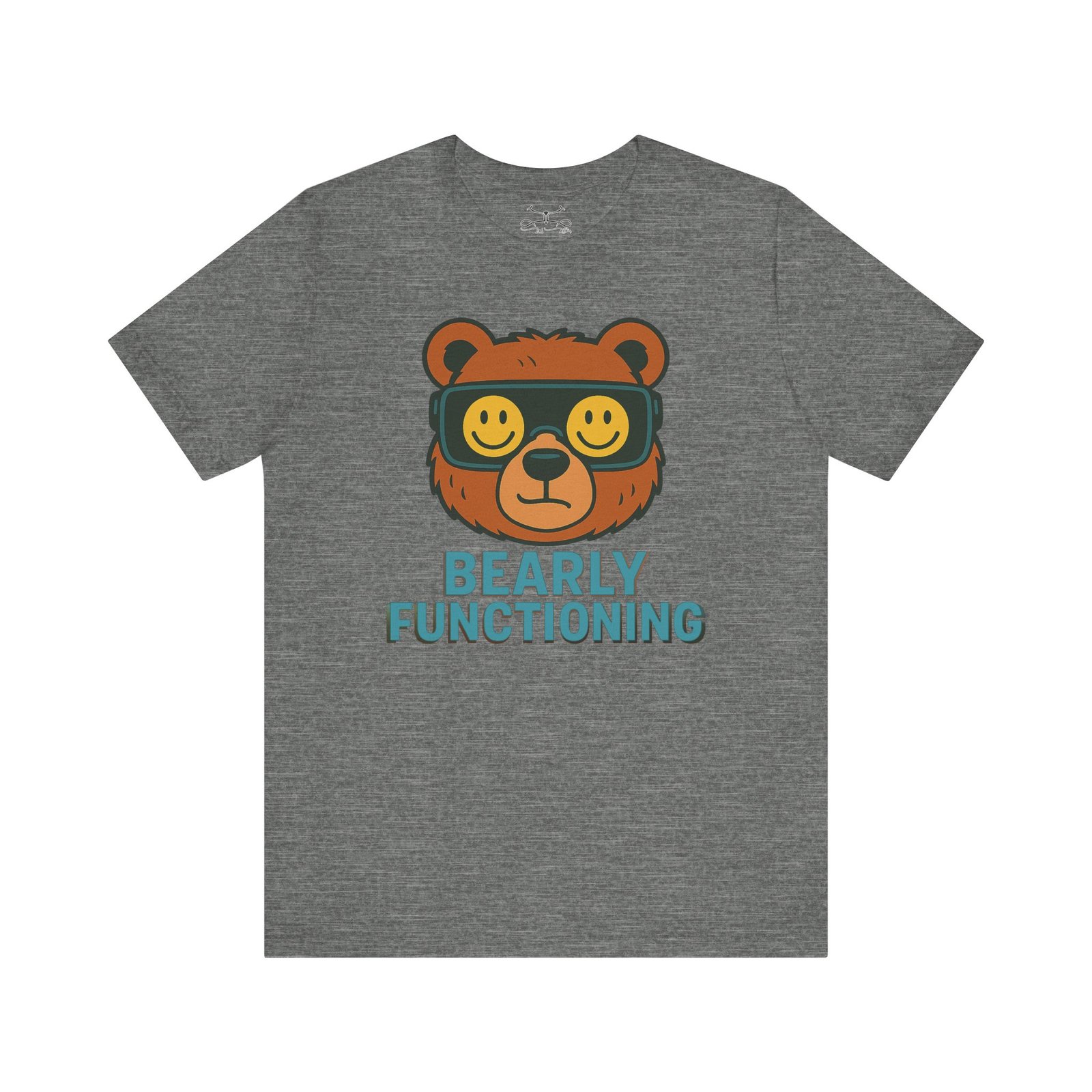 Bearly Fuctioning Cotton Crew Tee - Image 5