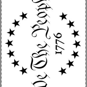 We The People 1776 Custom Shape Magnet — Patriotic Stars Circle Design - Image 2