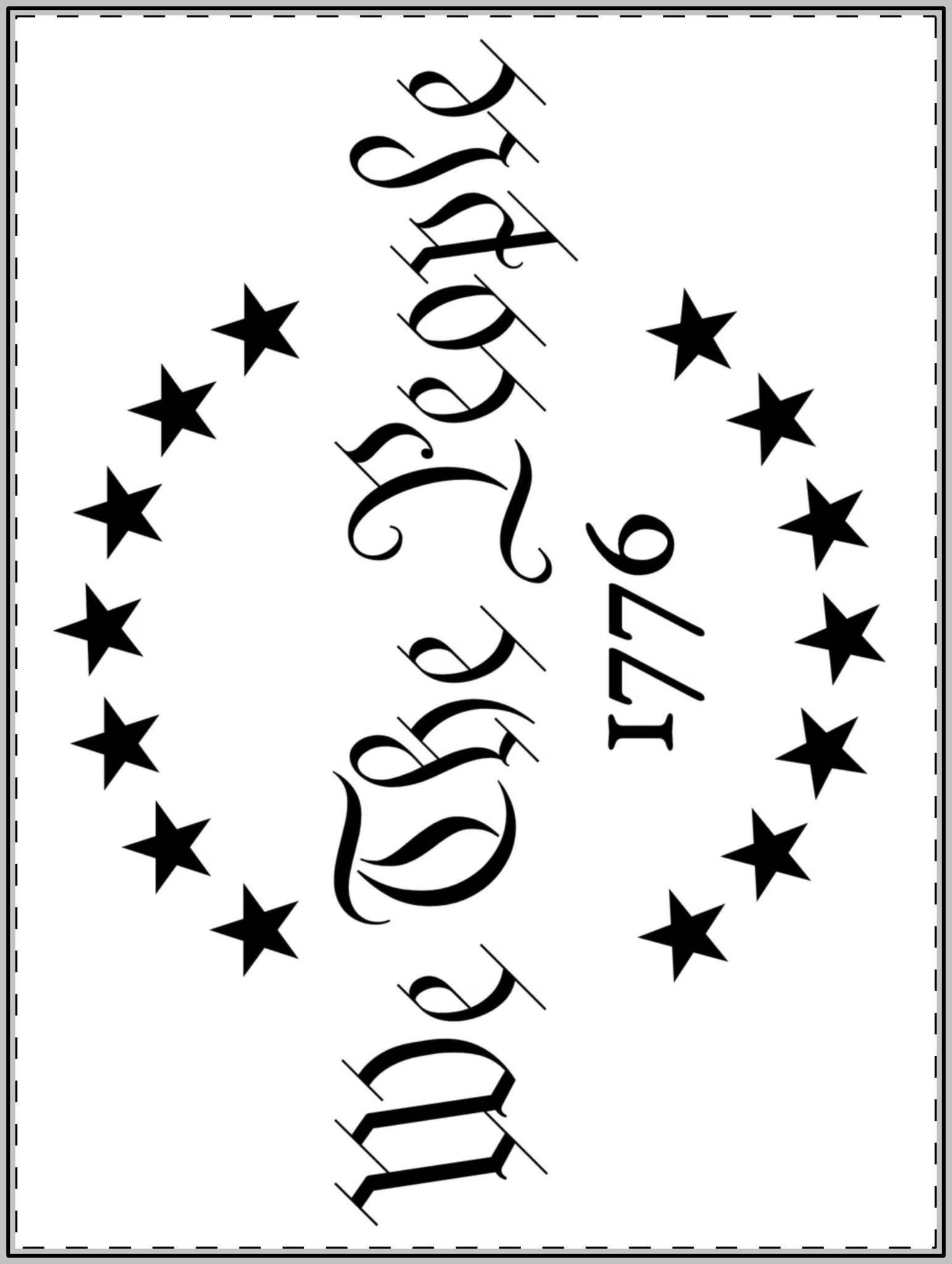 We The People 1776 Custom Shape Magnet — Patriotic Stars Circle Design - Image 2