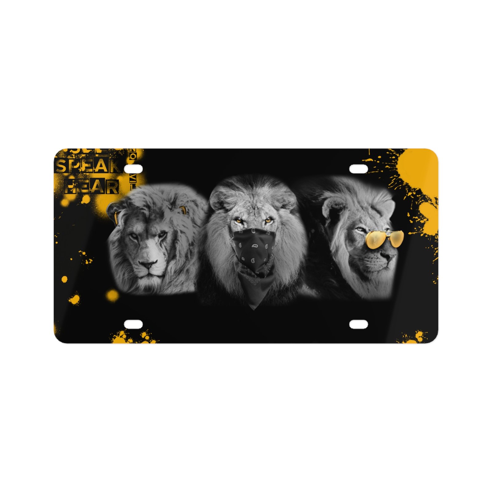 No Evil License Plate - Image 1