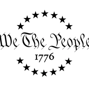 We The People 1776 Custom Shape Magnet — Patriotic Stars Circle Design - Image 1