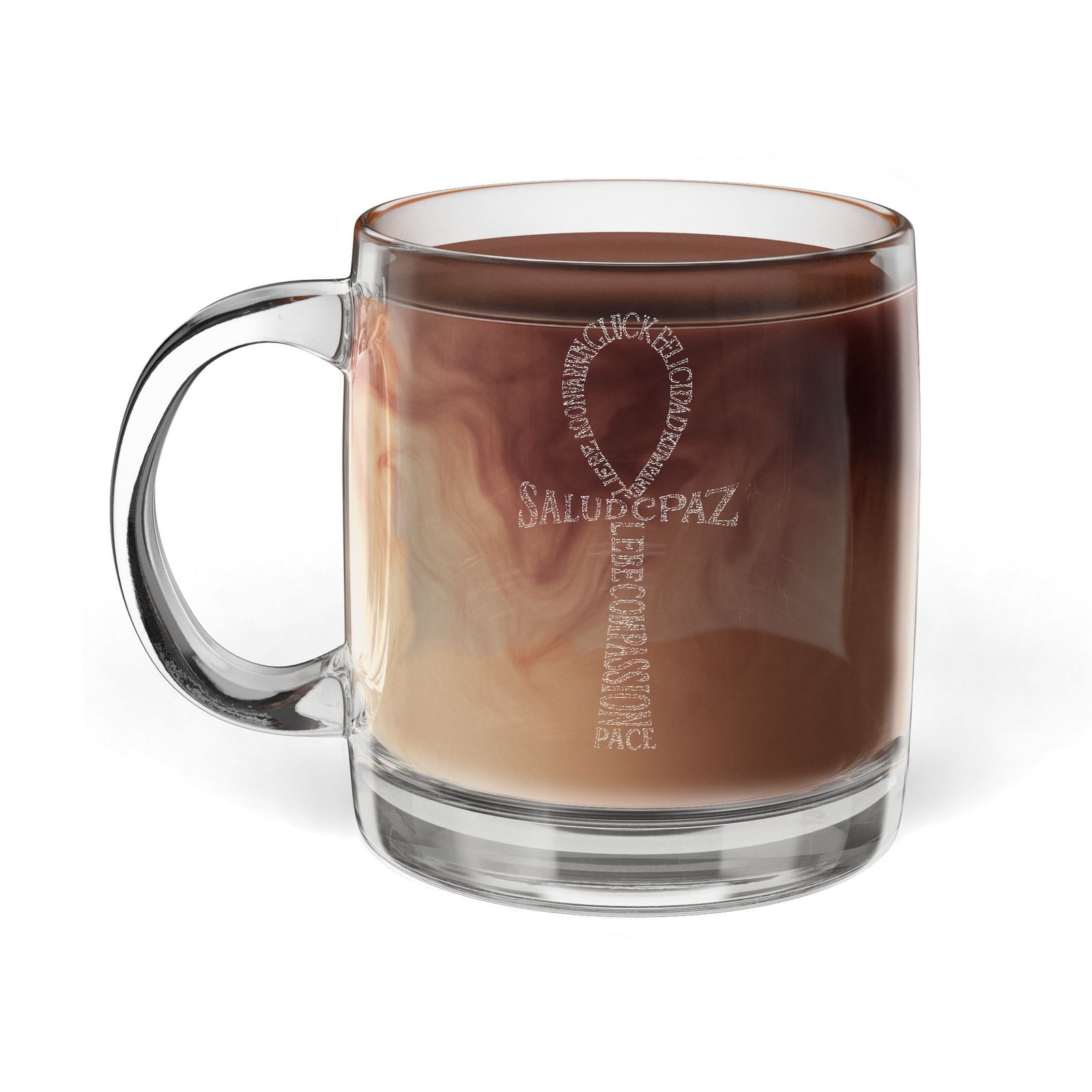 Energized Glass Coffee Mug 12.25 oz — Clear Personalized Tea & Coffee Cup - Image 5