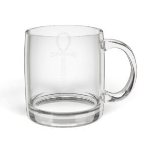 Energized Glass Coffee Mug 12.25 oz — Clear Personalized Tea & Coffee Cup - Image 4