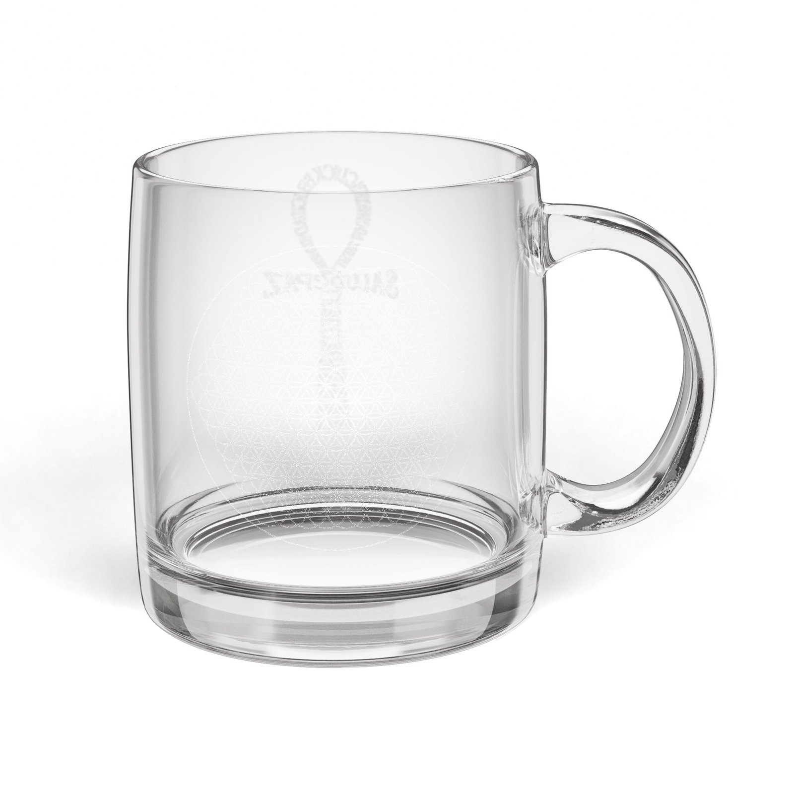Energized Glass Coffee Mug 12.25 oz — Clear Personalized Tea & Coffee Cup - Image 4