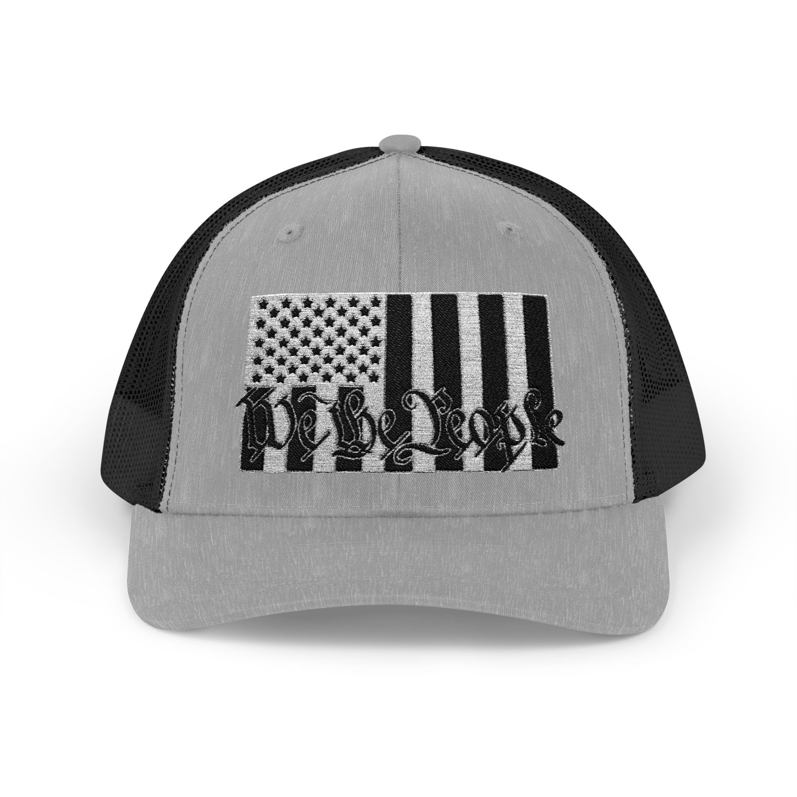 We the People Embroidered Rodeo Rope Snapback Trucker Cap - Image 21