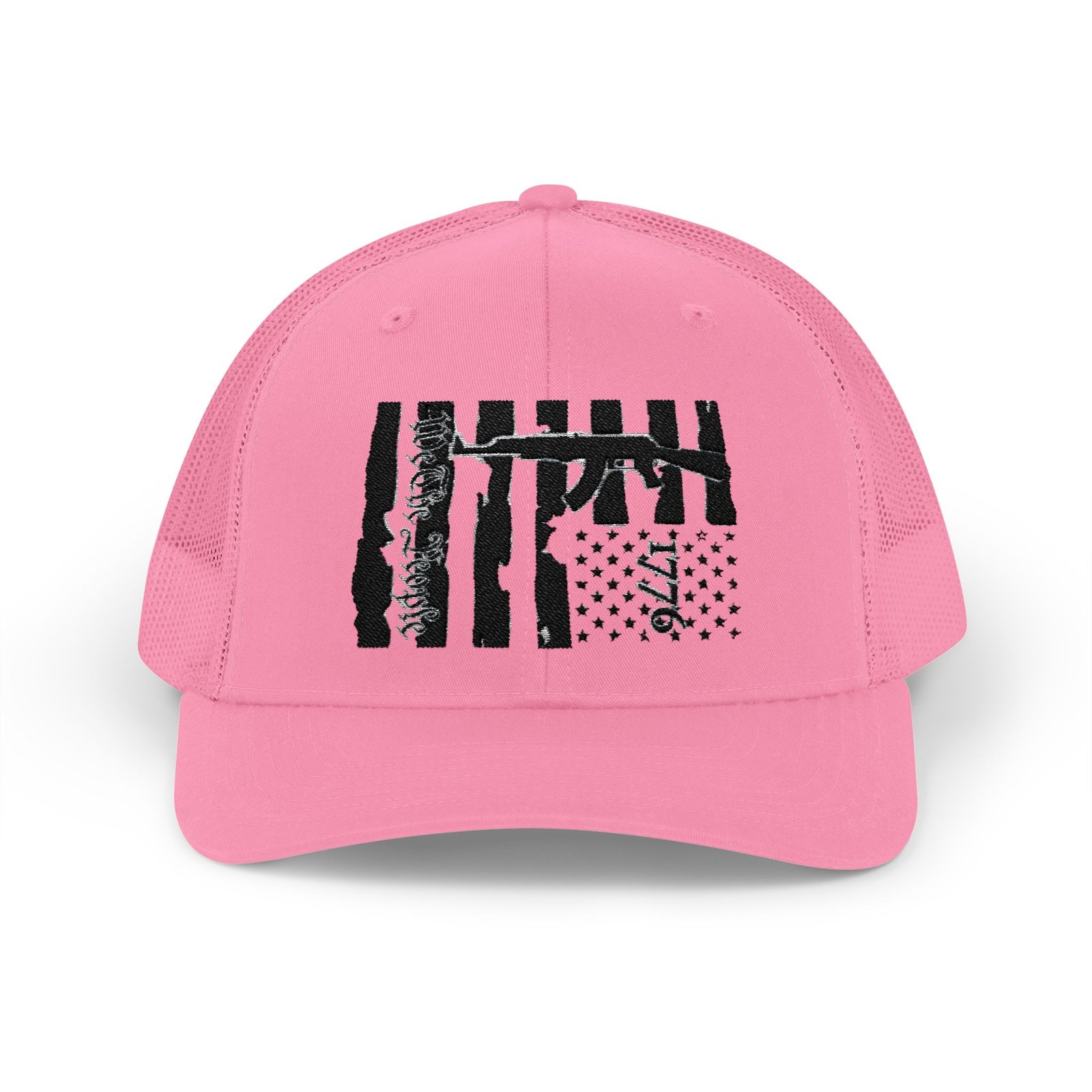 1776 Embroidered Rodeo Rope Snapback Trucker Cap - Image 41