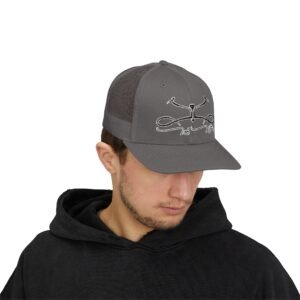 Embroidered Rodeo Rope Snapback Trucker Cap - Image 11