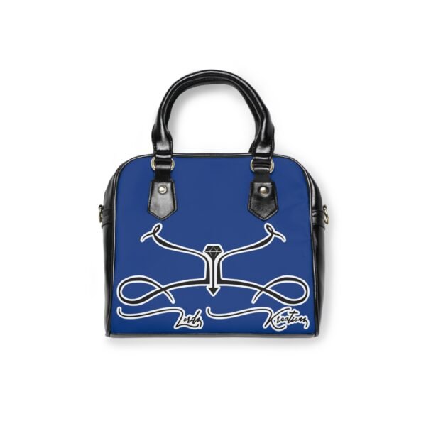 Shoulder Handbag with Artistic Design - Image 2