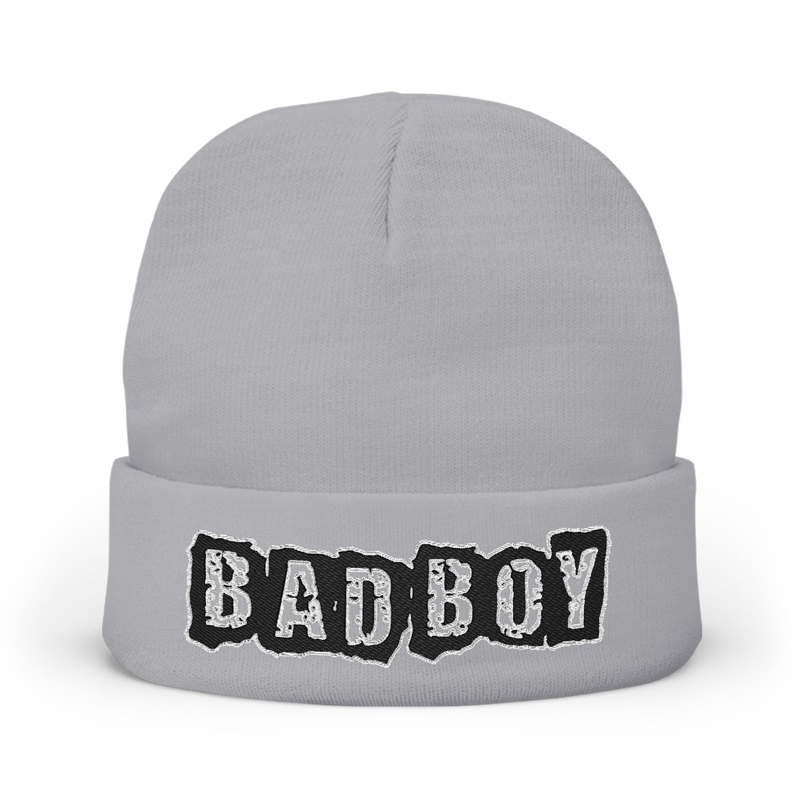Embroidered "BAD BOY" Knit Beanie – Street Style Winter Hat - Image 24