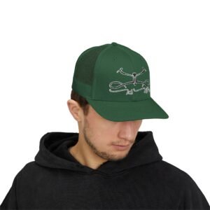 Embroidered Rodeo Rope Snapback Trucker Cap - Image 27