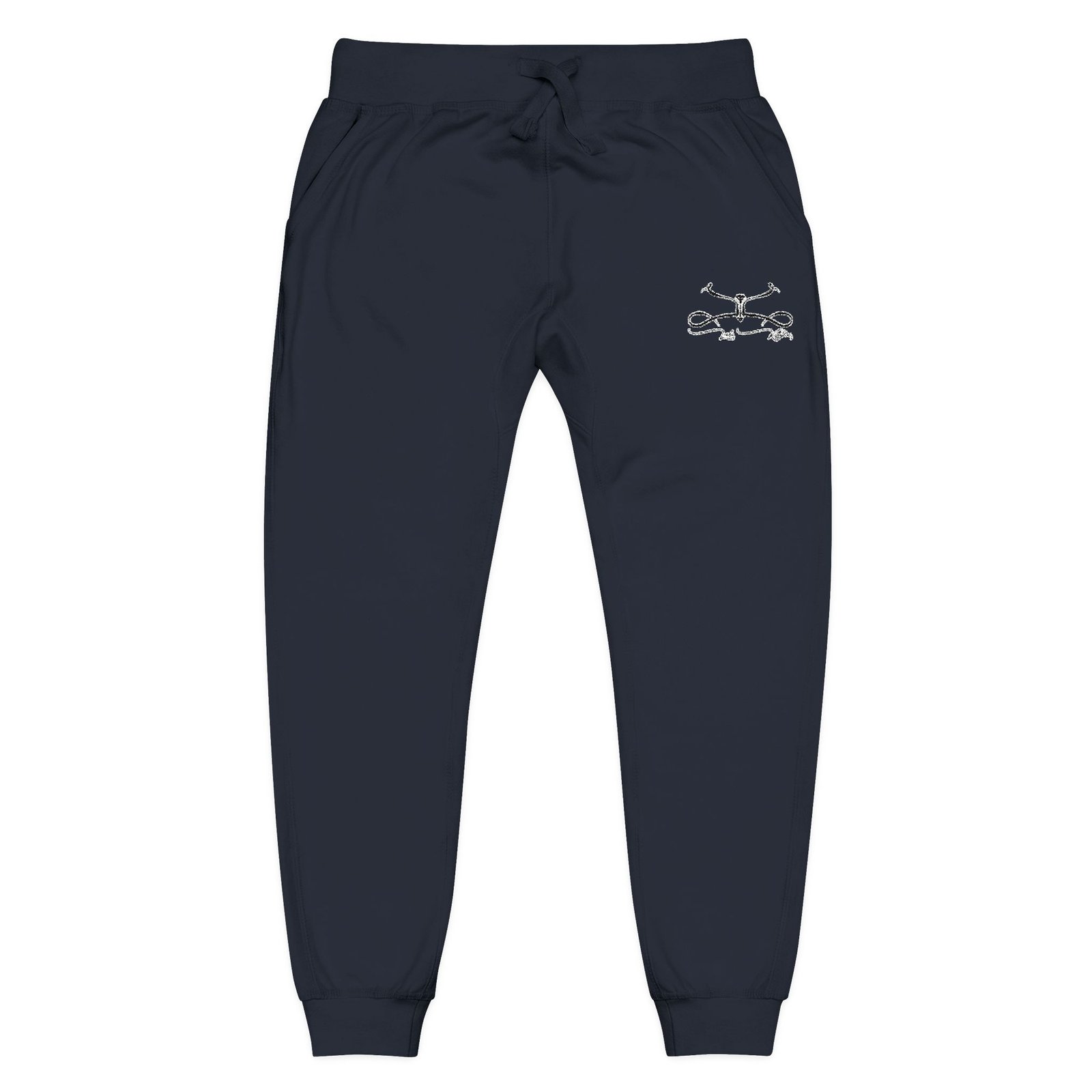 Embroidered Floral Joggers — Coral Fleece Sweatpants - Image 13