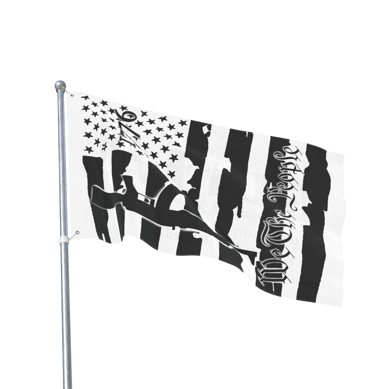 Gun Law Double-Sided Flag — "We The People" 1776 Second Amendment Patriotic Banner - Image 3
