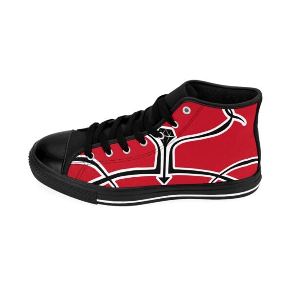 Red Men's High-top Sneakers - Image 4