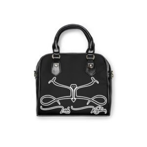 Shoulder Handbag with Artistic Design - Image 2