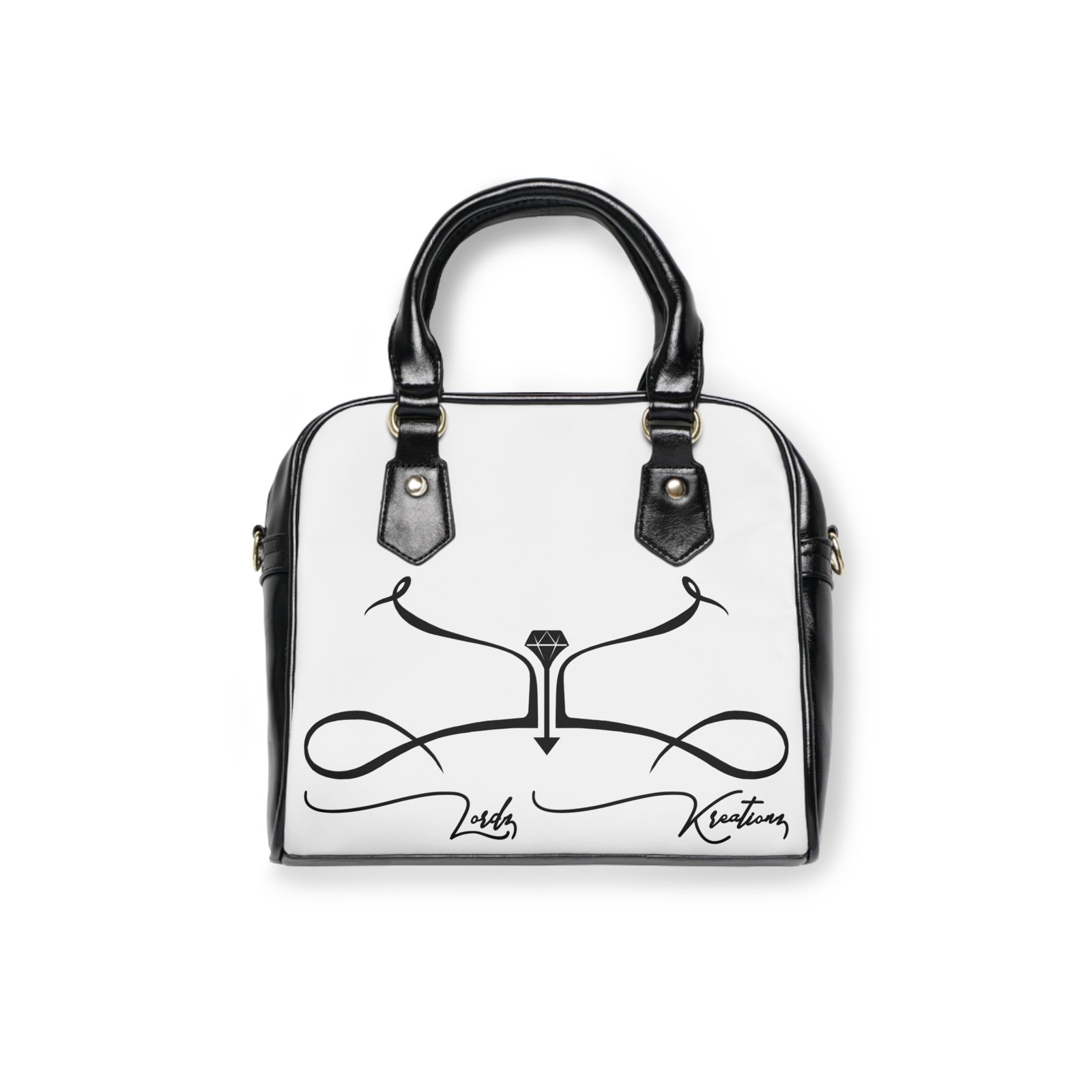 Shoulder Handbag with Artistic Design - Image 2