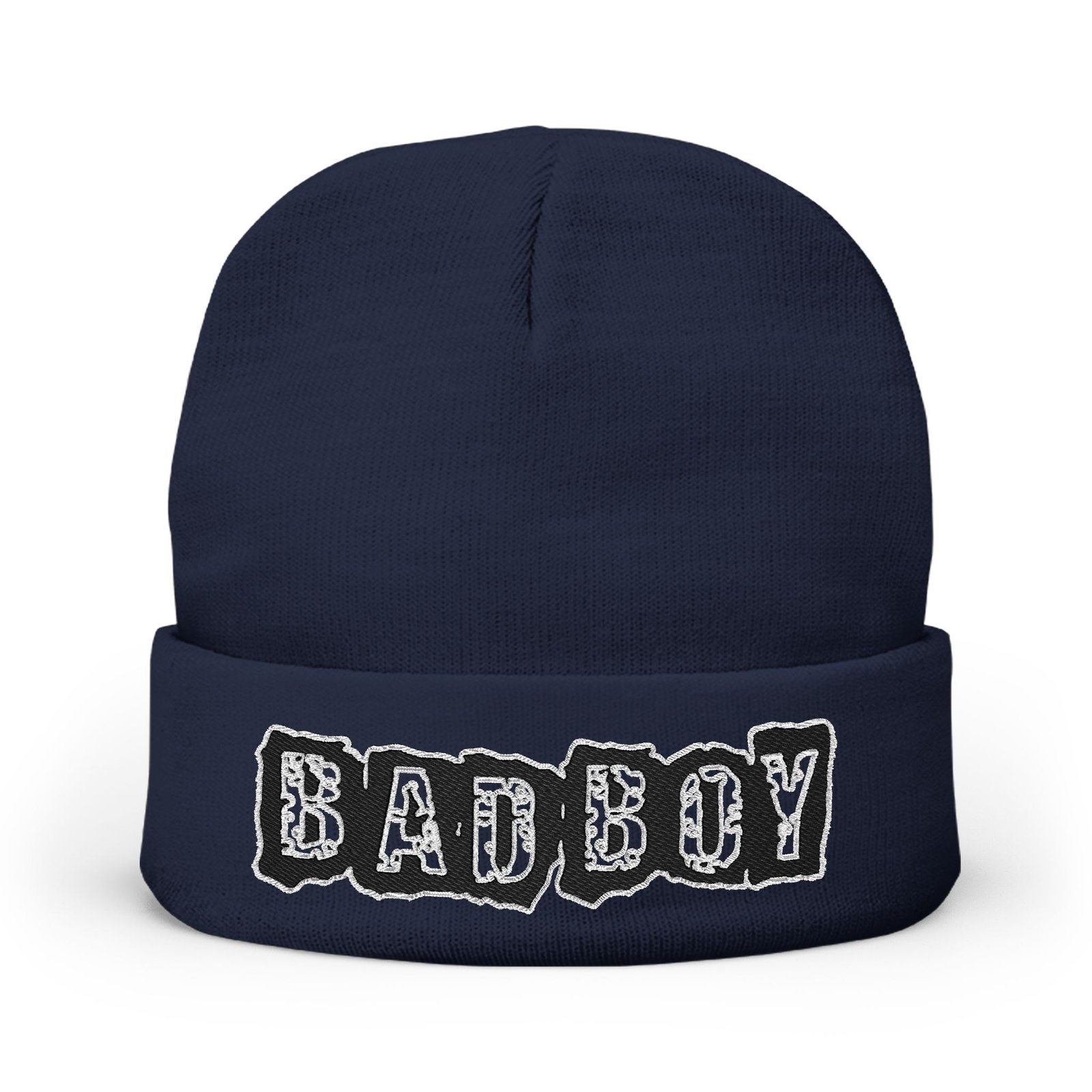 Embroidered "BAD BOY" Knit Beanie – Street Style Winter Hat - Image 13