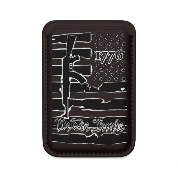 MagSafe Vegan Wallet — '1776' Heart & Pistols Card Holder - Image 3