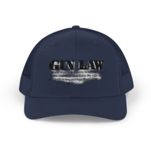Gun Law Embroidered Rodeo Rope Snapback Trucker Cap - Image 33
