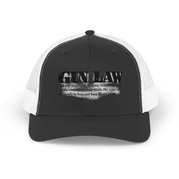 Gun Law Embroidered Rodeo Rope Snapback Trucker Cap - Image 17