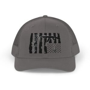 1776 Embroidered Rodeo Rope Snapback Trucker Cap - Image 9