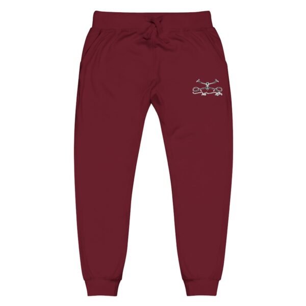 Embroidered Floral Joggers — Coral Fleece Sweatpants - Image 21