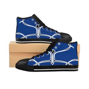 Blue Men's High-top Sneakers - Image 2