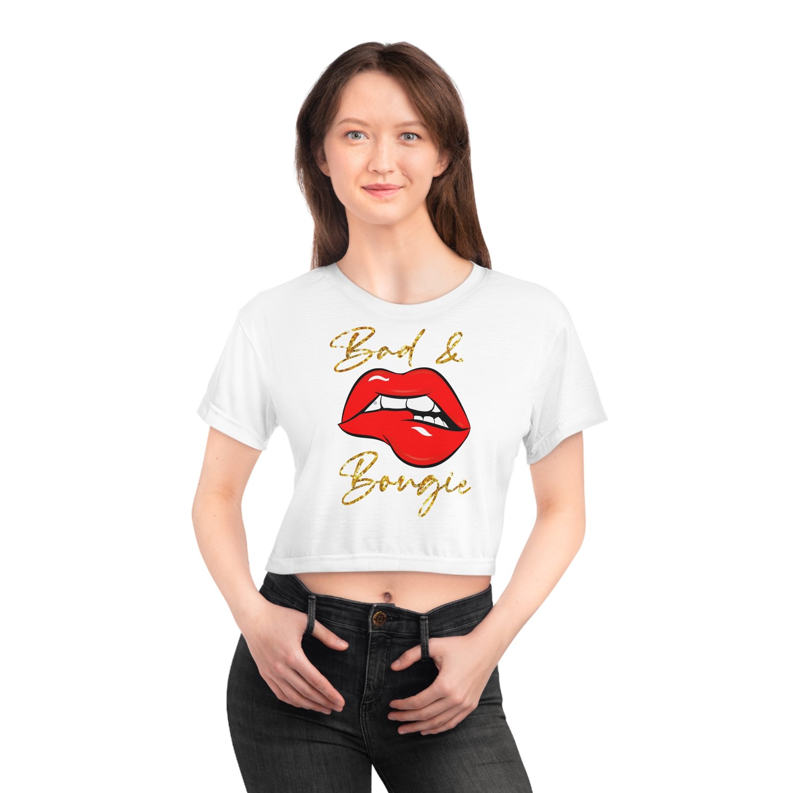 Bad & Bougie Crop Tee - Image 3