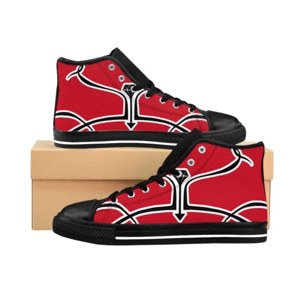 Red Men's High-top Sneakers - Image 2