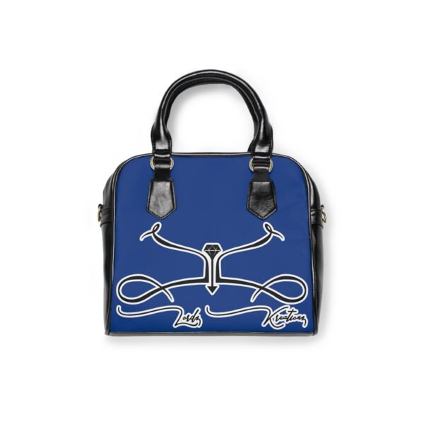 Shoulder Handbag with Artistic Design