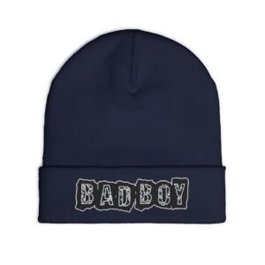 Embroidered "BAD BOY" Knit Beanie – Street Style Winter Hat - Image 15