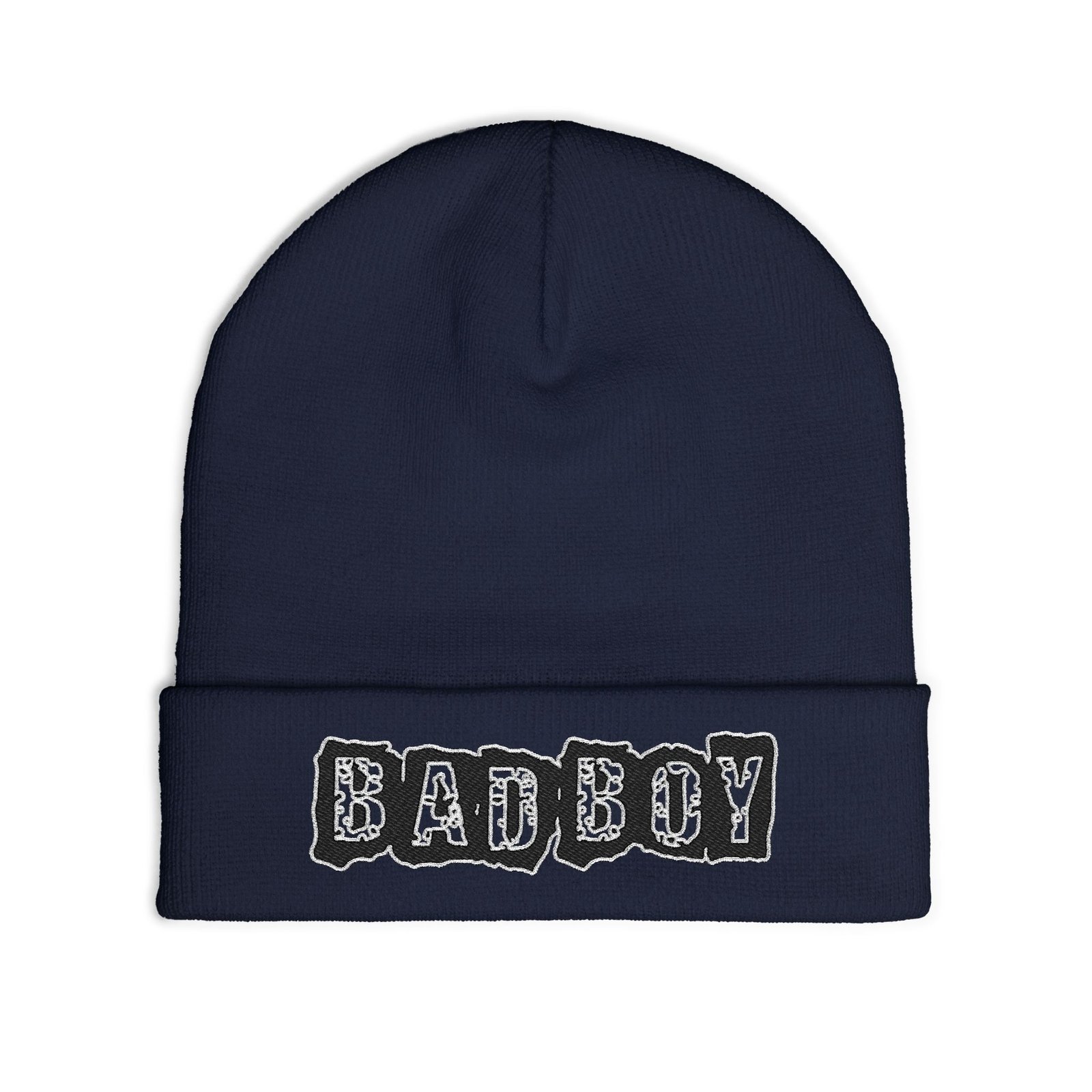 Embroidered "BAD BOY" Knit Beanie – Street Style Winter Hat - Image 15