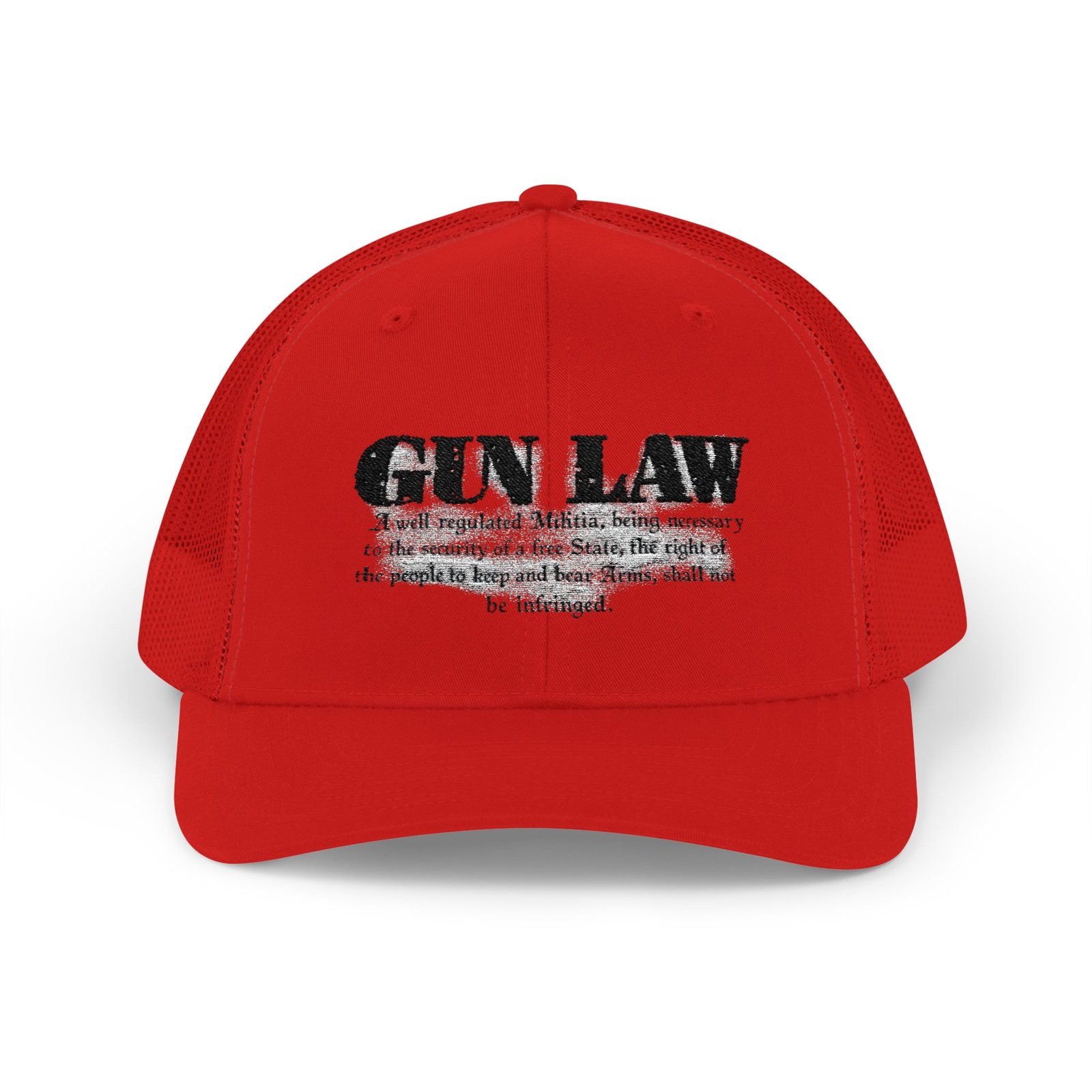 Gun Law Embroidered Rodeo Rope Snapback Trucker Cap - Image 5