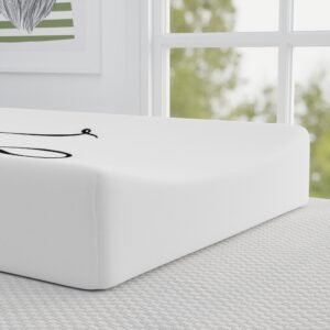 Stylish Baby Changing Pad Cover - Modern Black Design for Trendy Nurseries - Image 3