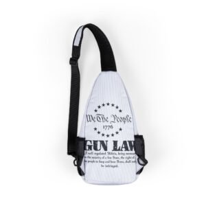 We the People Nautical Anchor Chest Sling Bag — Vintage Maritime Crossbones Design - Image 2