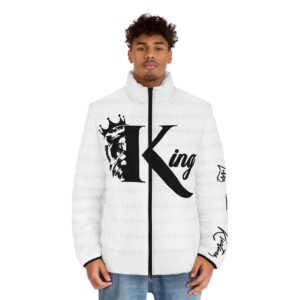 King Puffer Jacket — 'Gun Law' Patriotic We the People American Flag Design - Image 3