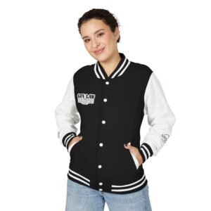 Letterman Jacket — 'Gun Law' 1776 Distressed Flag Varsity Jacket - Image 3