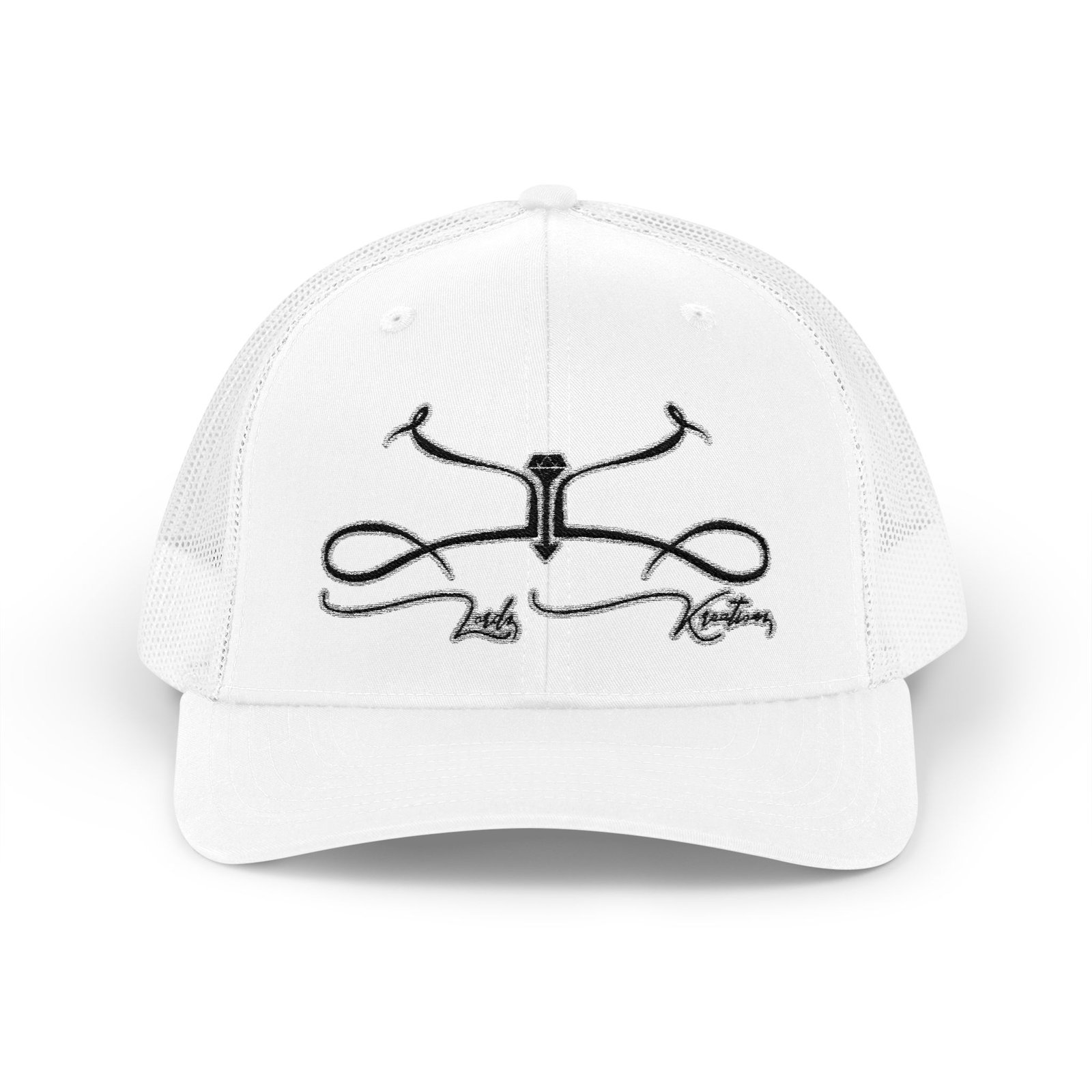 Embroidered Rodeo Rope Snapback Trucker Cap - Image 1