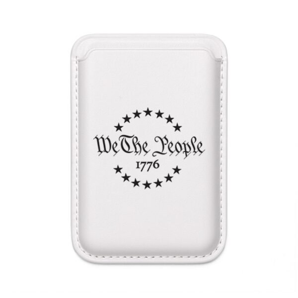MagSafe Vegan Wallet — 'We The People' Heart & Pistols Card Holder
