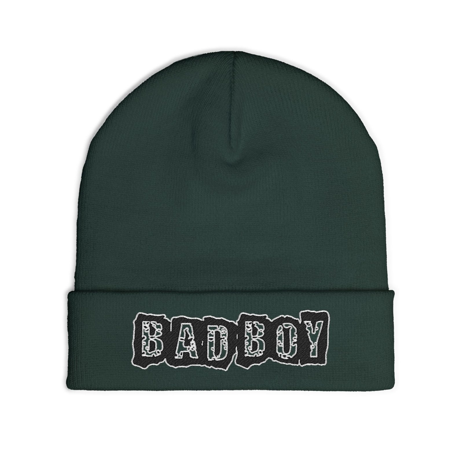 Embroidered "BAD BOY" Knit Beanie – Street Style Winter Hat - Image 11