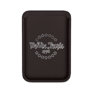 MagSafe Vegan Wallet — 'We The People' Heart & Pistols Card Holder - Image 3