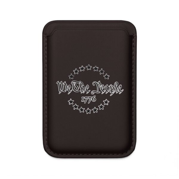 MagSafe Vegan Wallet — 'We The People' Heart & Pistols Card Holder - Image 3