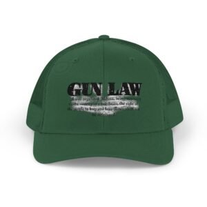 Gun Law Embroidered Rodeo Rope Snapback Trucker Cap - Image 25