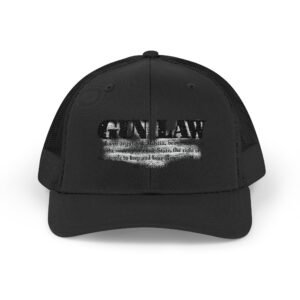 Gun Law Embroidered Rodeo Rope Snapback Trucker Cap - Image 13