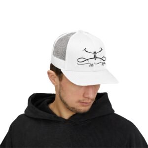 Embroidered Rodeo Rope Snapback Trucker Cap - Image 3