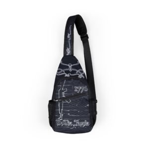 We the People Nautical Anchor Chest Sling Bag — Vintage Maritime Crossbones Design - Image 1