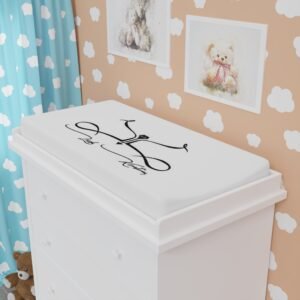 Stylish Baby Changing Pad Cover - Modern Black Design for Trendy Nurseries - Image 4