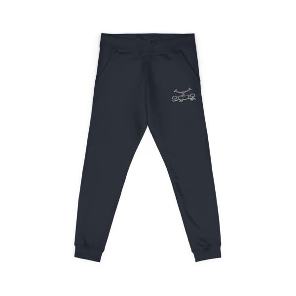 Embroidered Floral Joggers — Coral Fleece Sweatpants - Image 15