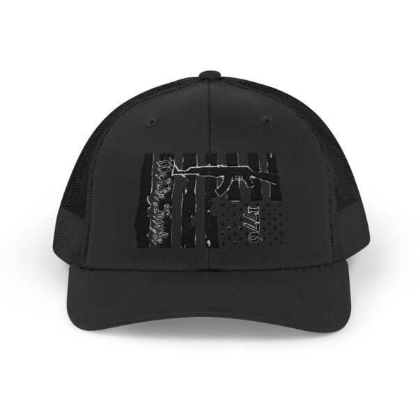 1776 Embroidered Rodeo Rope Snapback Trucker Cap - Image 13